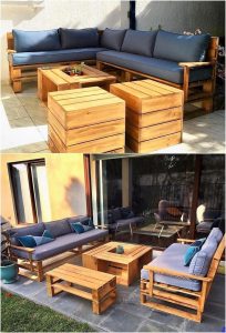 Pallet Garden Furniture Set