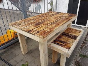 Pallet Table and Bench