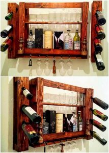 Pallet Wine Rack Shelf