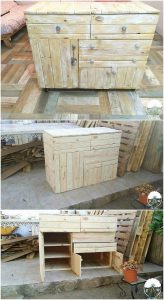 Recycled Pallet Cabinet