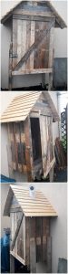 Recycled Pallet Outdoor Cabinet