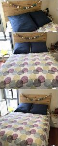 Wood Pallet Headboard