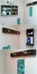 Pallet Bathroom Shelf