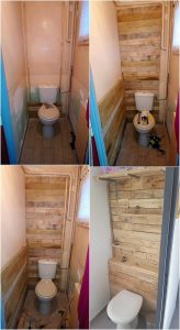 Pallet Bathroom Wall Paneling