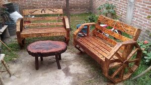 Pallet Benches and Table