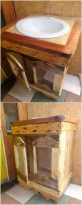 Pallet Sink with Cabinet