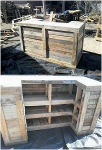 Recycled Pallet Counter Table