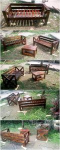 Pallet Garden Furniture Set