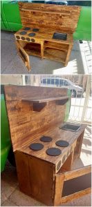 Pallet Mud Kitchen for Kids