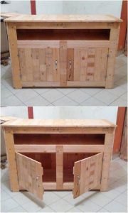 Wood Pallet Media Table or Cabinet
