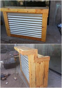 Wooden Pallet Counter Table