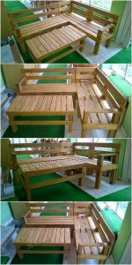 Pallet Corner Couch and Table
