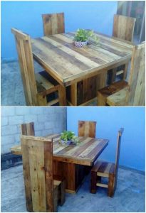 Pallet Dining Furniture Set