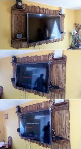 Pallet Wall LED Holder