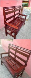 Wood Pallet Bench
