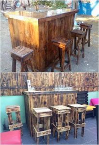 Pallet Bar and Chairs