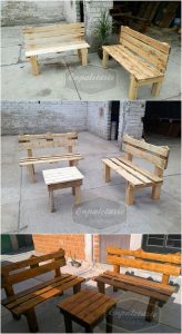 Pallet Benches and Table