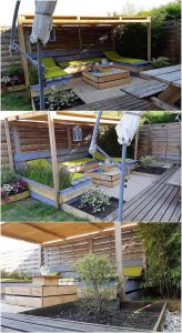 Pallet Garden Furniture with Terrace