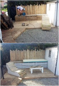 Pallet Garden Terrace and Furniture
