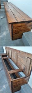 Pallet Seat with Storage