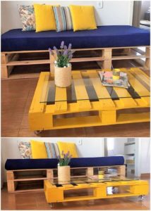 Pallet Couch and Table
