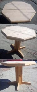 Round Top Pallet Table