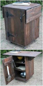 Wood Pallet Side Table