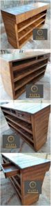 Pallet Counter Table with Drawer