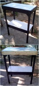 Pallet Shelving Table