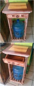 Pallet Table with Drawer