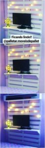 Pallet Wall LED Holder