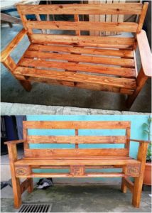 Wood Pallet Bench