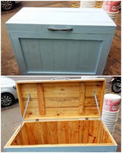 Wood Pallet Storage Box