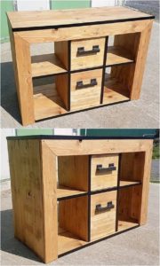 Pallet Cabinet with Drawers