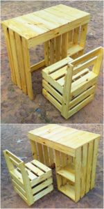 Pallet Chair Table