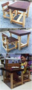 Pallet Table and Chair