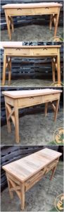 Pallet Table with Drawers