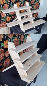 Wood Pallet Shelving Stand