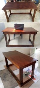 Wooden Pallet Desk Table