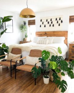 Bohemian Style Beautiful Bedroom Design (27)