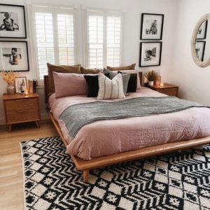 Bohemian Style Beautiful Bedroom Design (9)