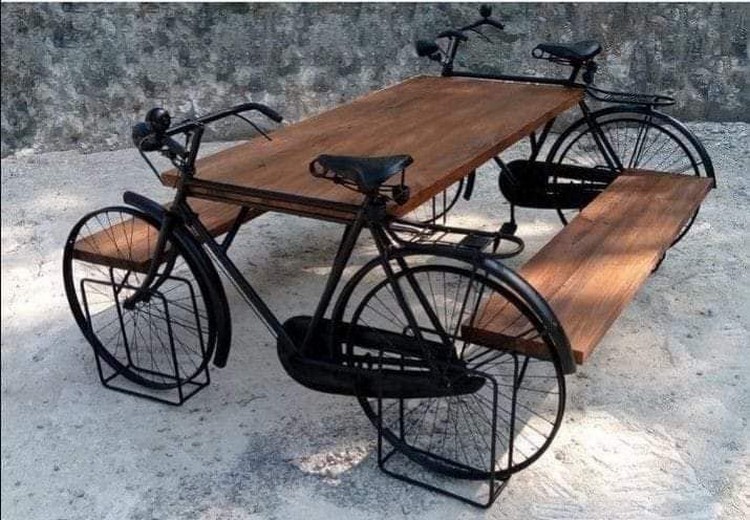 Old Bicycles Recycling Idea