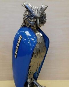 Recycled Bike Tank Owl