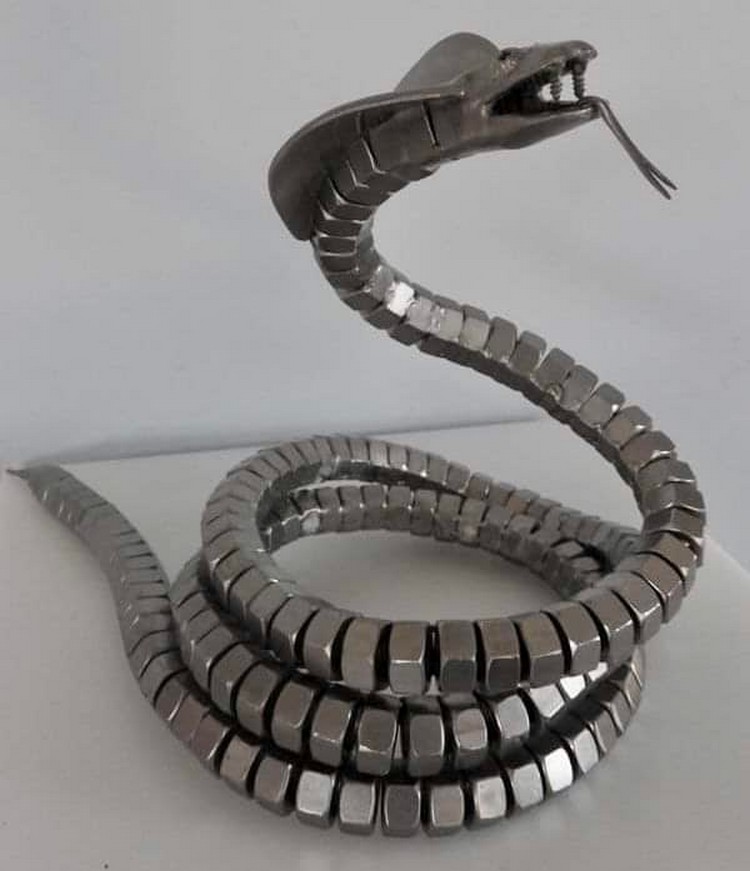 Recycled Metal Scrape Snake