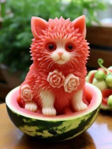 Animal Crafts Made with Genius Fruit Cuttings (3)