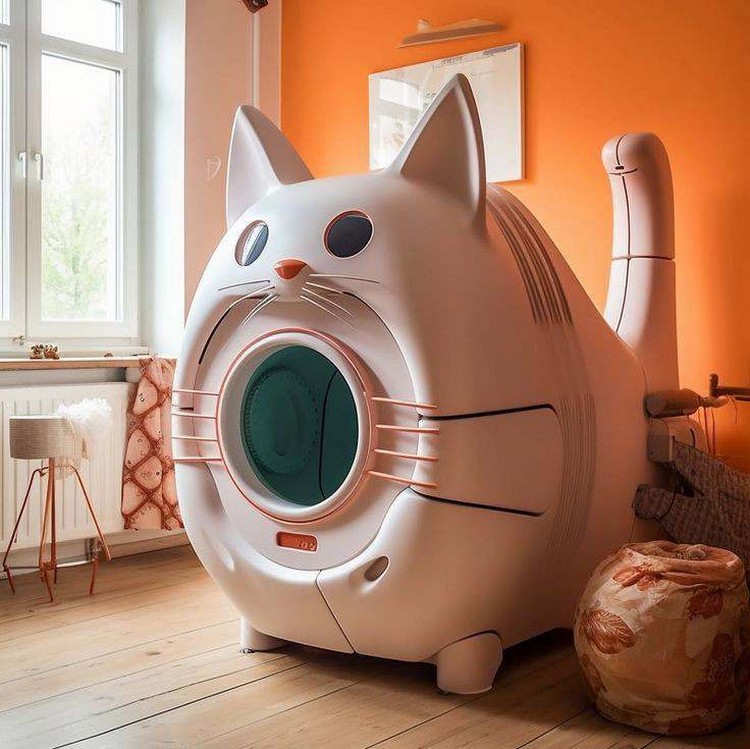 Cat Shaped Automatic Washing Machine (4)