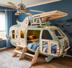 Modern Helicopter Bed Idea (2)