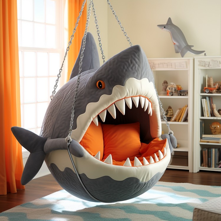 Shark Hanging Loungers for Kids (4)