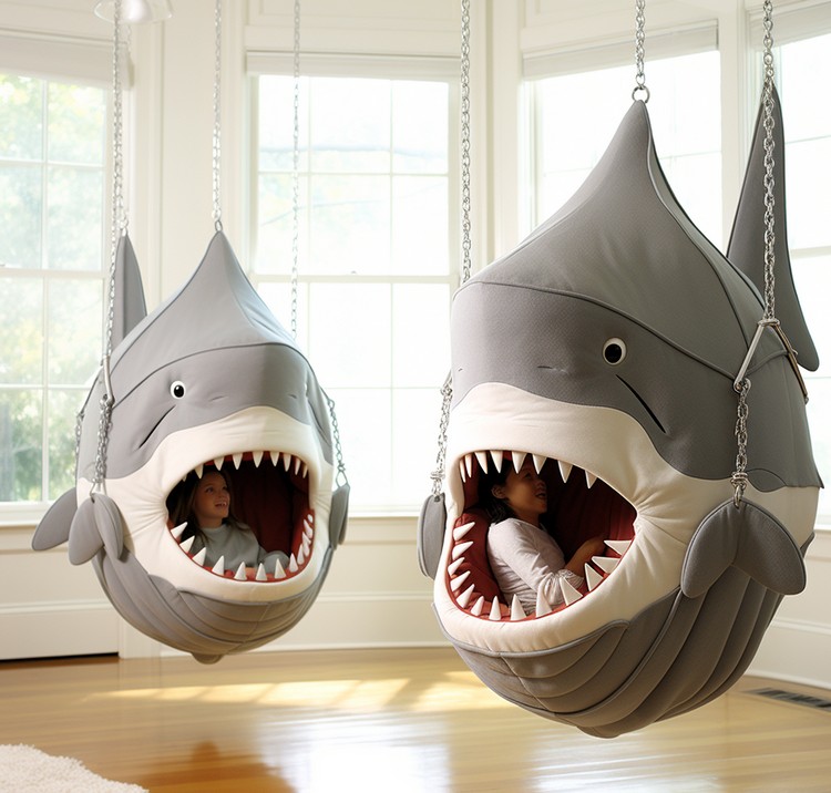 Shark Hanging Loungers for Kids (5)