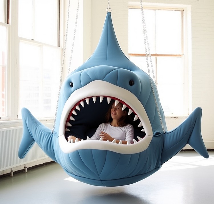 Shark Hanging Loungers for Kids (6)